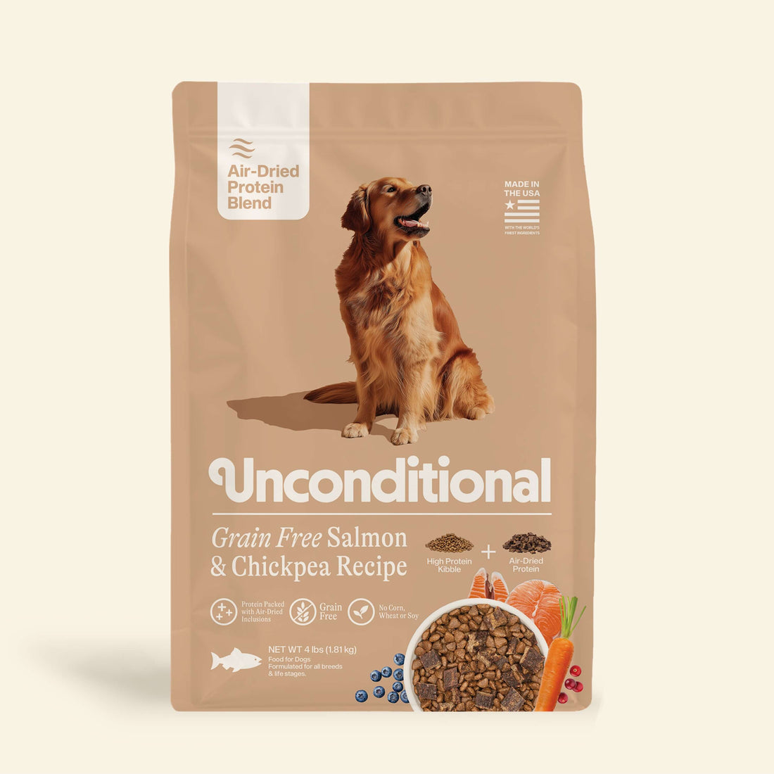 Grain-Free Air-Dried Blend: Salmon &amp; Chickpea