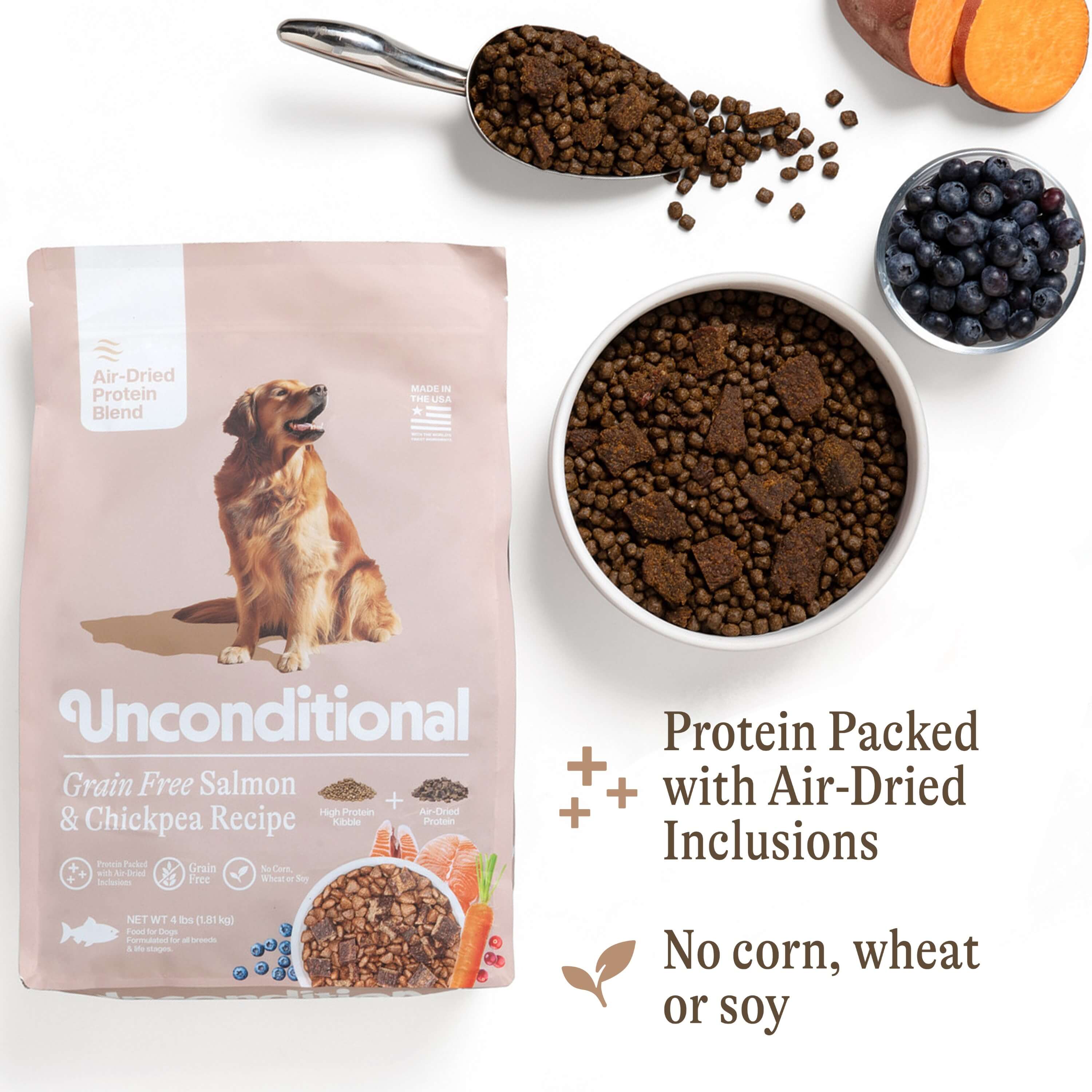 Grain-Free Air-Dried Blend: Salmon &amp; Chickpea
